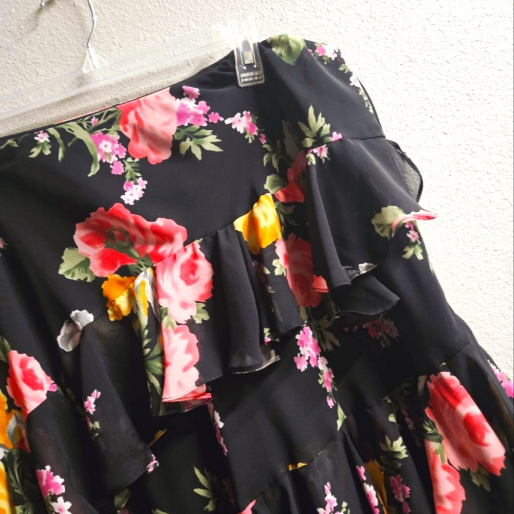 Chaps Multi-tiered Ruffle Skirt - Picture 3 of 5
